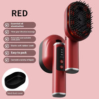 Electric Vibration Massage Comb Red Light Hair Care Head Massager Essential Oil Atomization Function Hair Growth Relieve Pressur
